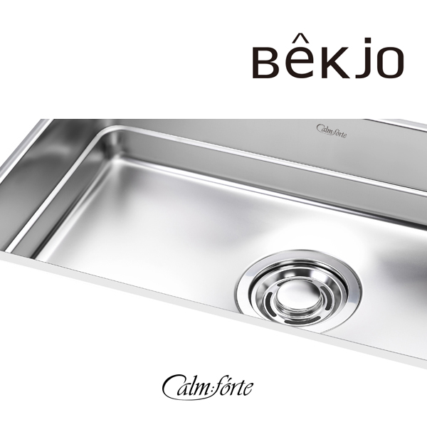 백조씽크 CalmForte 스텐 레이어드 씽크볼 엠보코팅 1.5T 콰이어트 싱크볼 깜뽀르테 850L HPL보드 세트 - 상세 이미지 2
