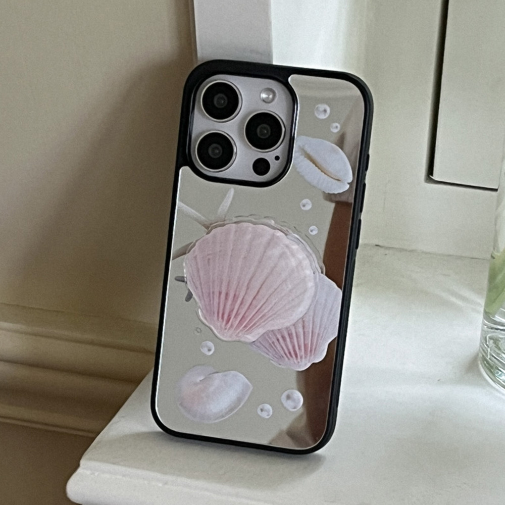 shells of beach 아이폰 15pro 미러 범퍼 케이스 - 상세 이미지 4
