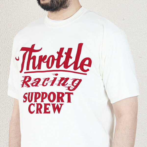프리휠러스 Throttle Racing 남성 반팔 티셔츠 2425011 화이트 - 상세 이미지 4