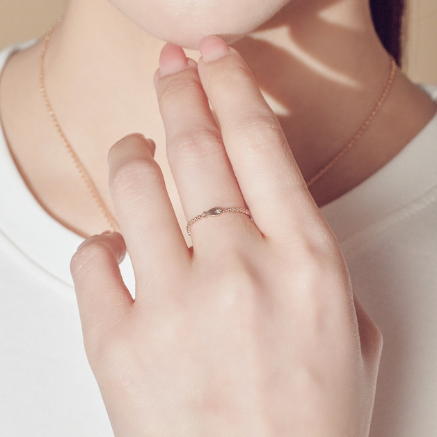 14K 18K 뮤즈 온리 물고기 금 반지 수눙 의미 행운 CA100326R - 상세 이미지 3