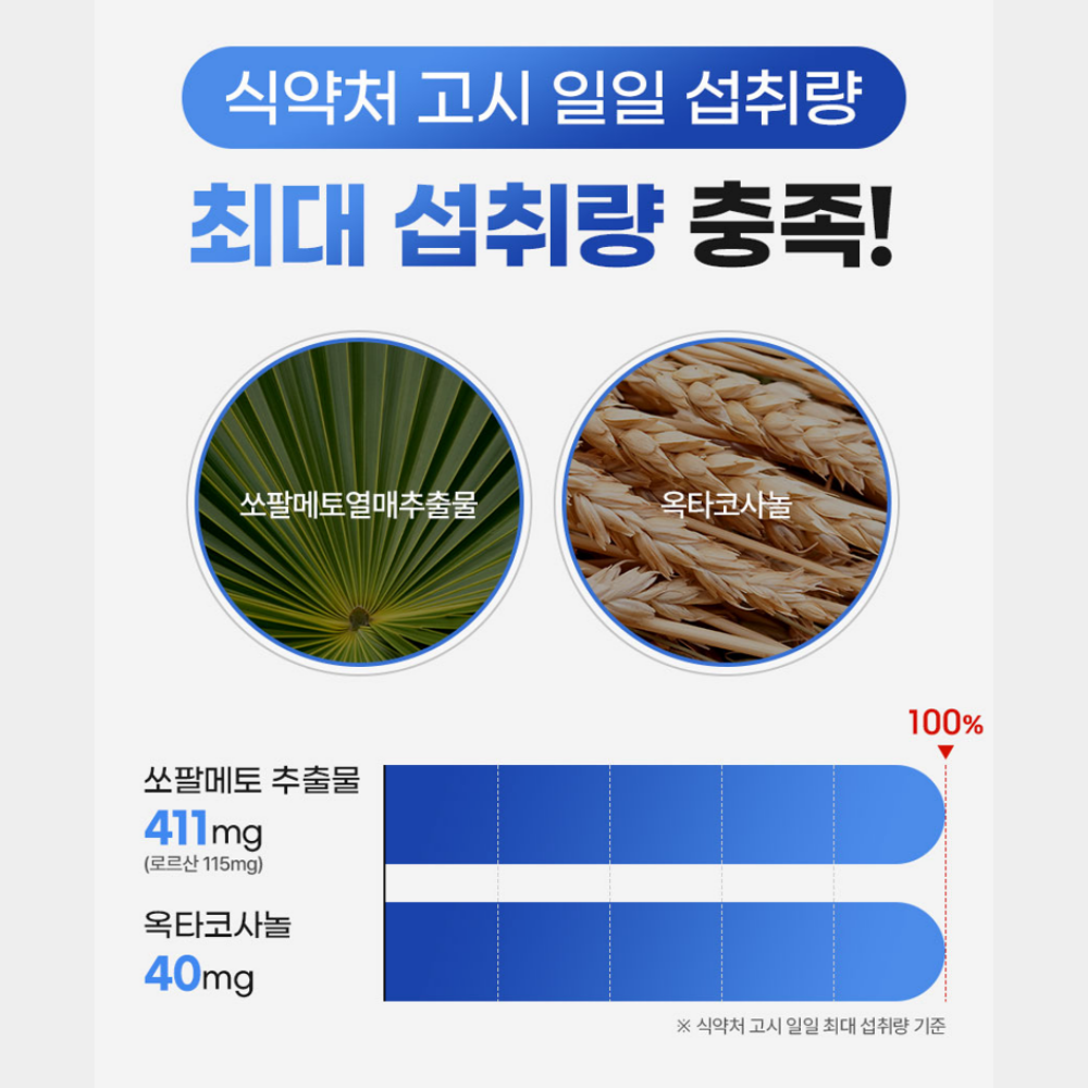 닥터프롬 쏘팔메토 옥타코사놀 전립선 약 케이스 무료 미국산 아연 로르산 1000mg - 상세 이미지 5