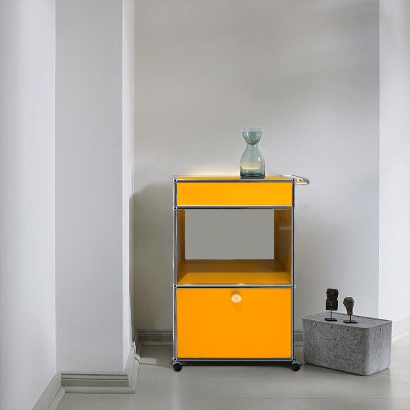 인테리어 협탁 모듈 테이블 스테인레스 캐비닛 책상 이동식 발코니 사이드