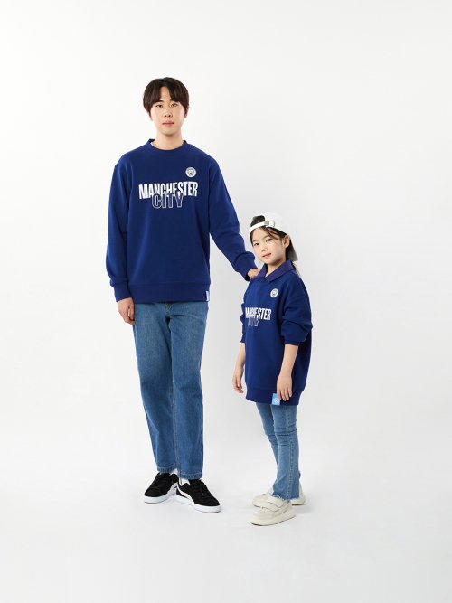 풋볼스탠다드  맨시티  아동용 NO.9 백마킹 맨투맨_네이비 M4RM401KNAV : NEWJICS