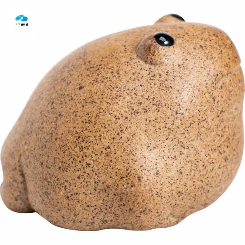 돌멍 생기 집들이 도자기 두꺼비 선물 장식 - 상품 이미지
