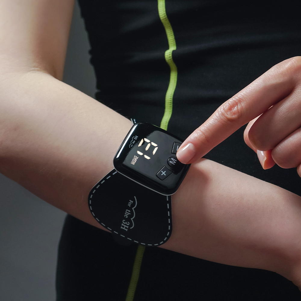 [패드4매+2매]FOR THE 3H EMS 저주파 미니 마사지기 전기안마기 목 복근 허리 이미지 6