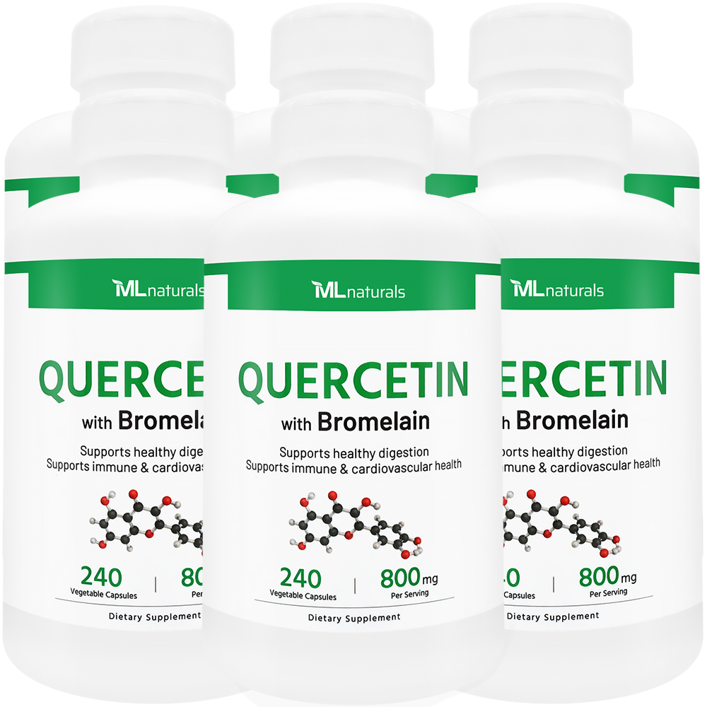6병 마이라이프 내추럴스 퀘르세틴 with 브로멜라인 800mg 240야채캡슐 - 메인 이미지