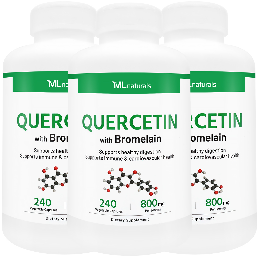 3병 마이라이프 내추럴스 퀘르세틴 with 브로멜라인 800mg 240야채캡슐 - 메인 이미지