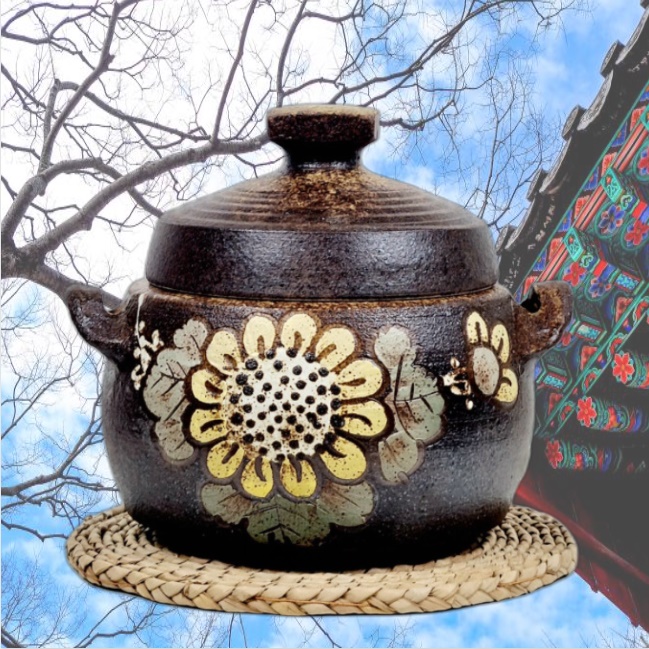 쌀 벌레안생기는 도자기 쌀통 항아리 소형 쌀독 3kg