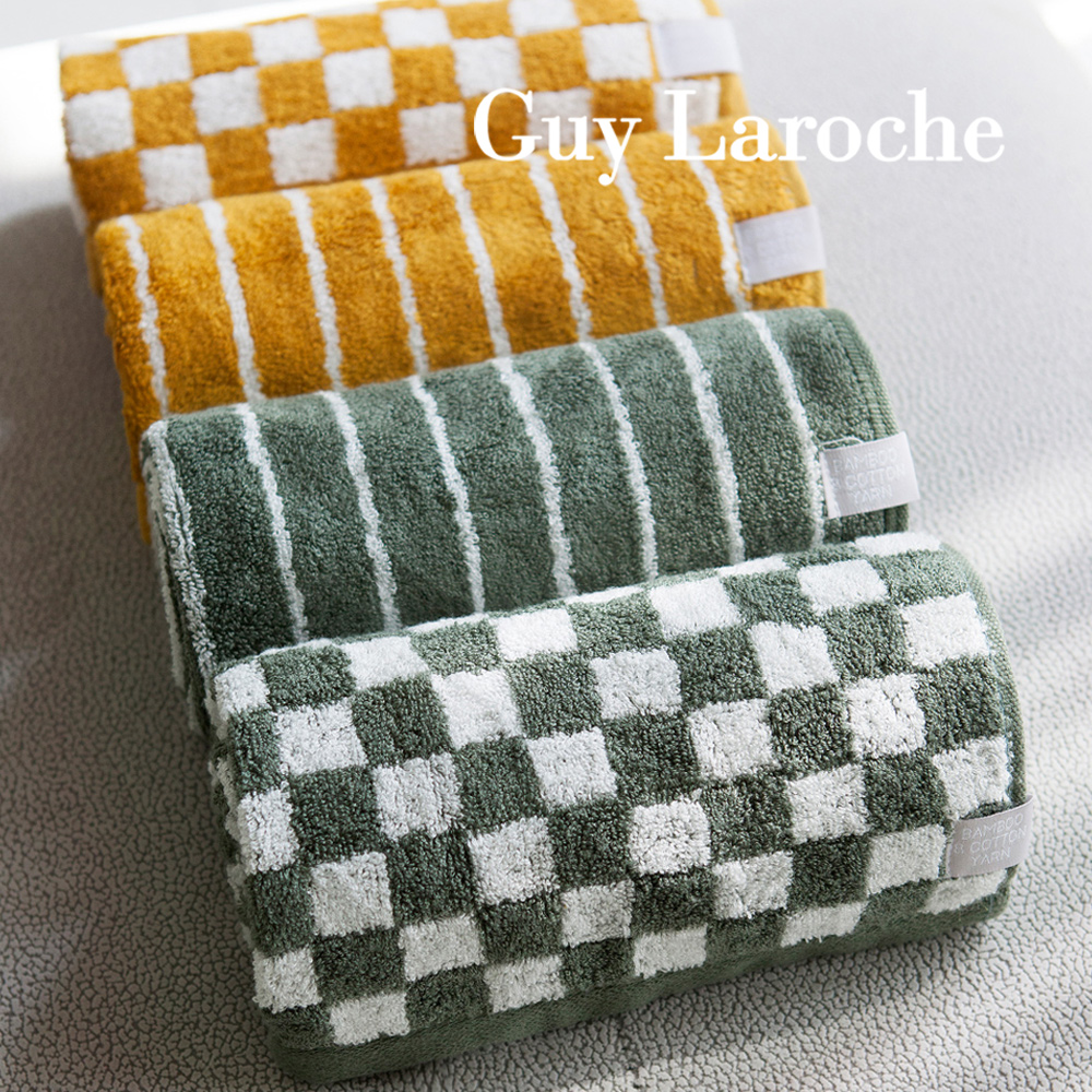 기라로쉬 체크 뱀부타올 먼지없는 스트라이프 호텔수건 믹스 4매세트