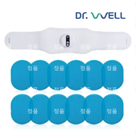 [닥터웰]코어슬리머 복부 EMS 저주파마시지기+전용 리필패드 6P 2개