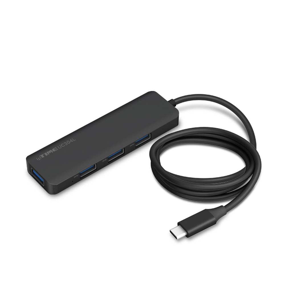 ipTIME USB허브 UC304L 4포트 C타입 멀티 허브 - 상품 이미지