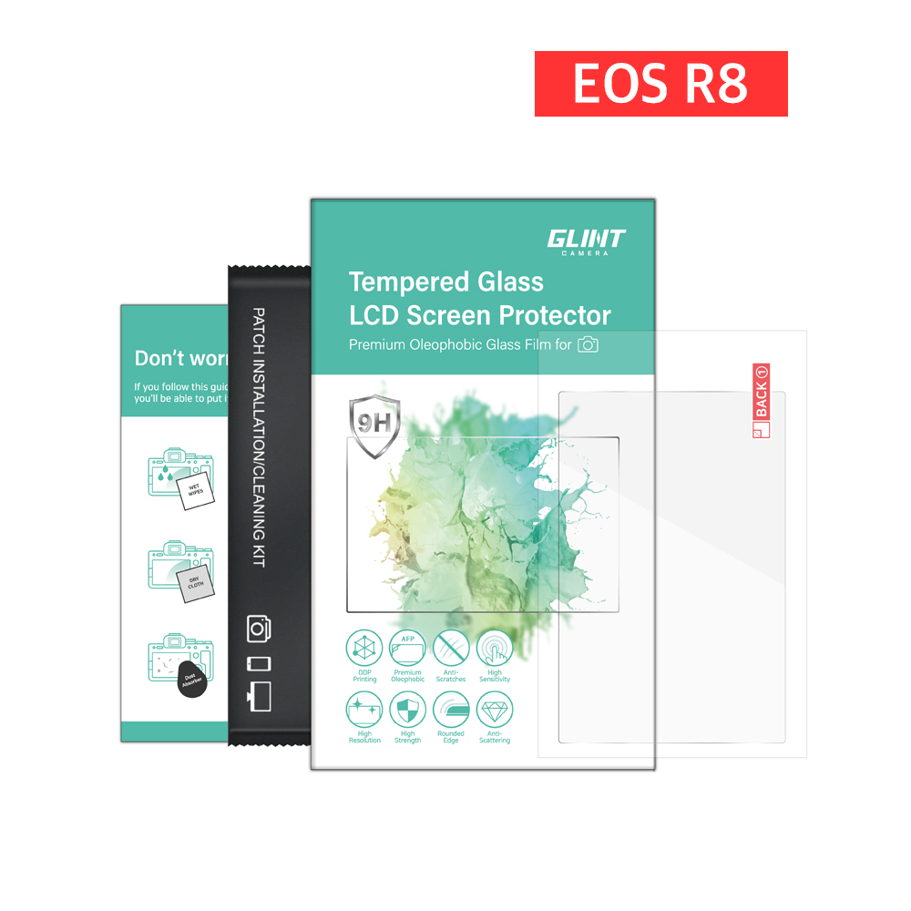 GC 글린트 캐논 EOS R8 강화유리 액정보호필름 미러리스 전용