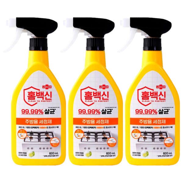 랩신 홈 백신 퀵크린 주방용 600ml3개 : 부지런상회705