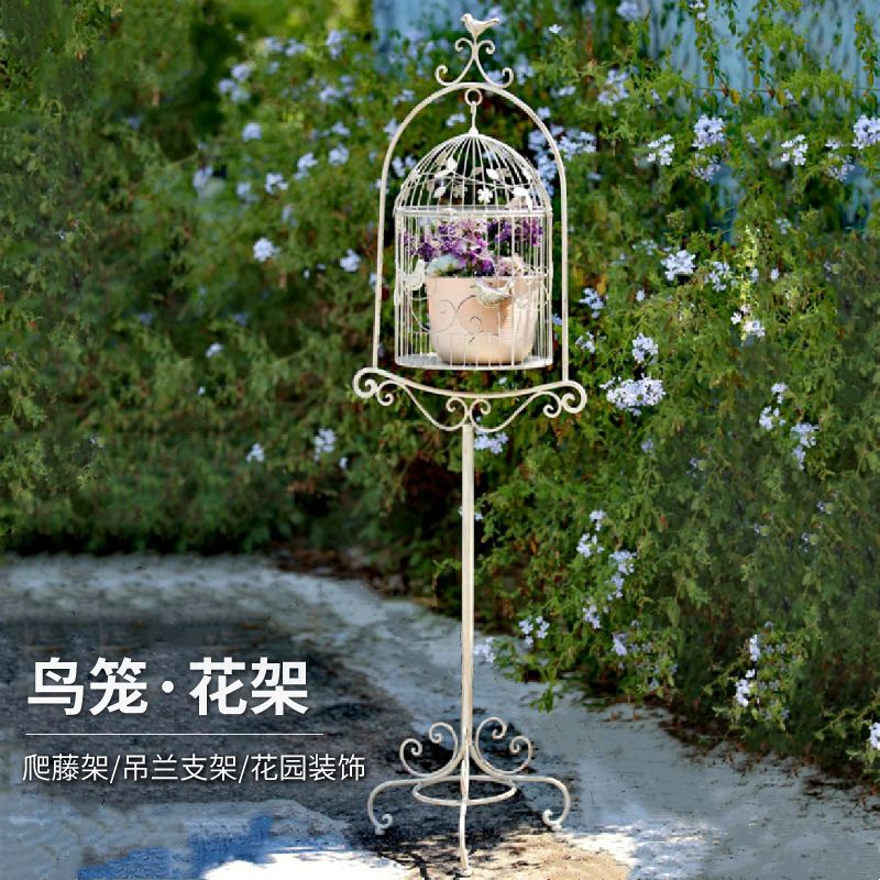 철제 새장 장식 모형 베란다 거실 야외 장식소품 벽장식 카페 - 상세 이미지 2
