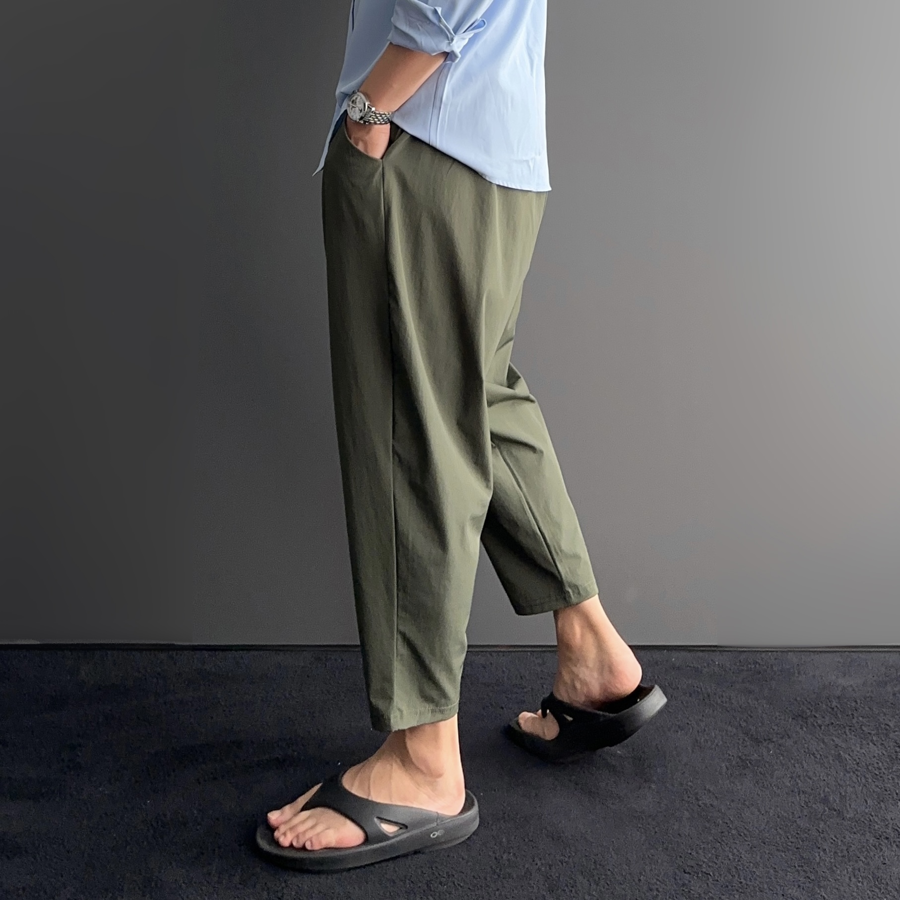 벌룬팬츠 남자냉장고바지 남자9부바지 - 상세 이미지 3