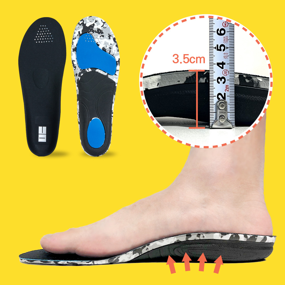 기능성 아치 깔창 평발 신발 안전화 군대 군인 군화 구두 등산화 골프 발아치 인솔 제품 이미지