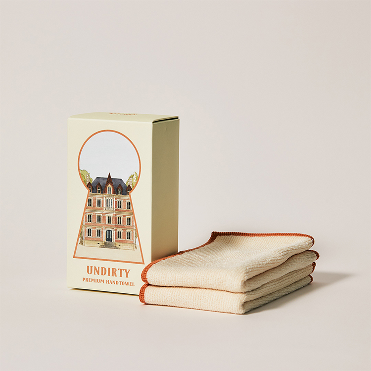 언더티 핸드타월 베이지, 2장