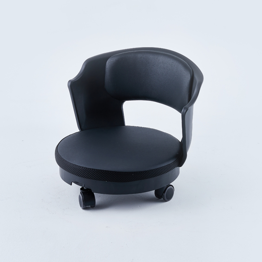 동서가구 퍼브 블랙 좌식바퀴의자 DF919627