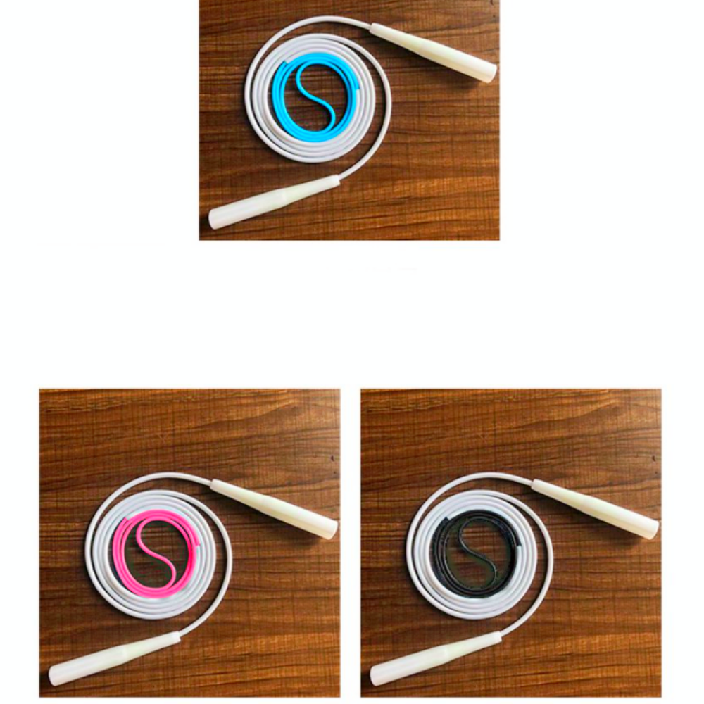 슬림스피드줄넘기 초경량실내실외용 홈트레이닝 복싱스포츠와이어 블랙