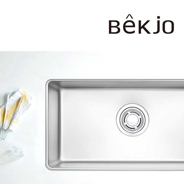 백조씽크 CalmForte 스텐 씽크볼 엠보코팅 1.2T 콰이어트 싱크볼 깜뽀르테 860 세트 - 상품 이미지