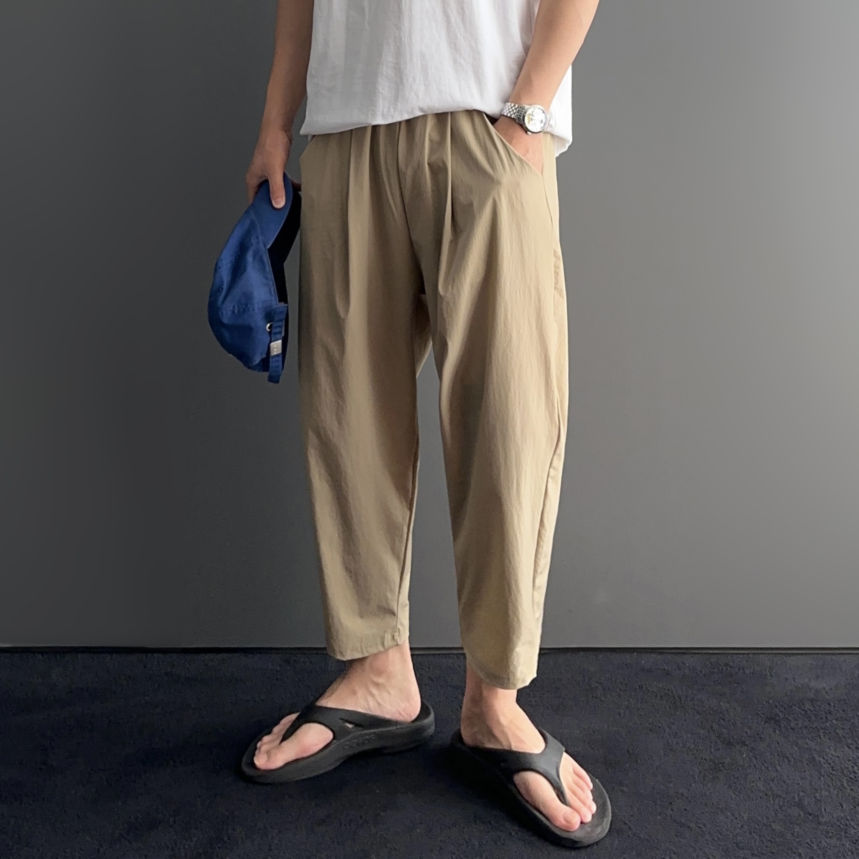 벌룬팬츠 남자냉장고바지 남자9부바지 - 상세 이미지 4