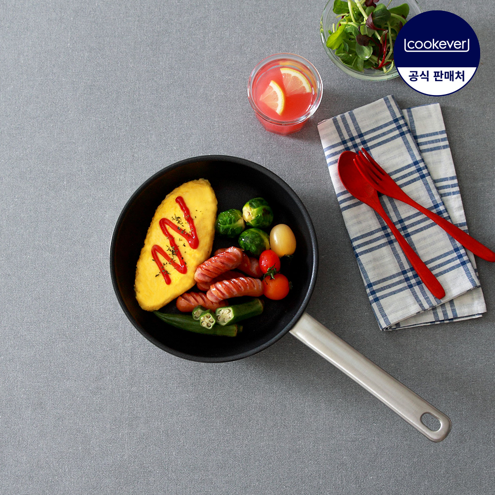 쿡에버 프라임 코팅 인덕션 스텐 프라이팬 20cm / 스텐팬