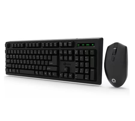 QSENN MK450 무선 키보드 마우스 세트 (블랙)