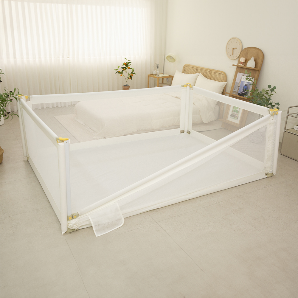 베베로운 베이비룸 4면개방 휴대용 아기 울타리 침대가드 펜스 보관가방포함 제품 이미지