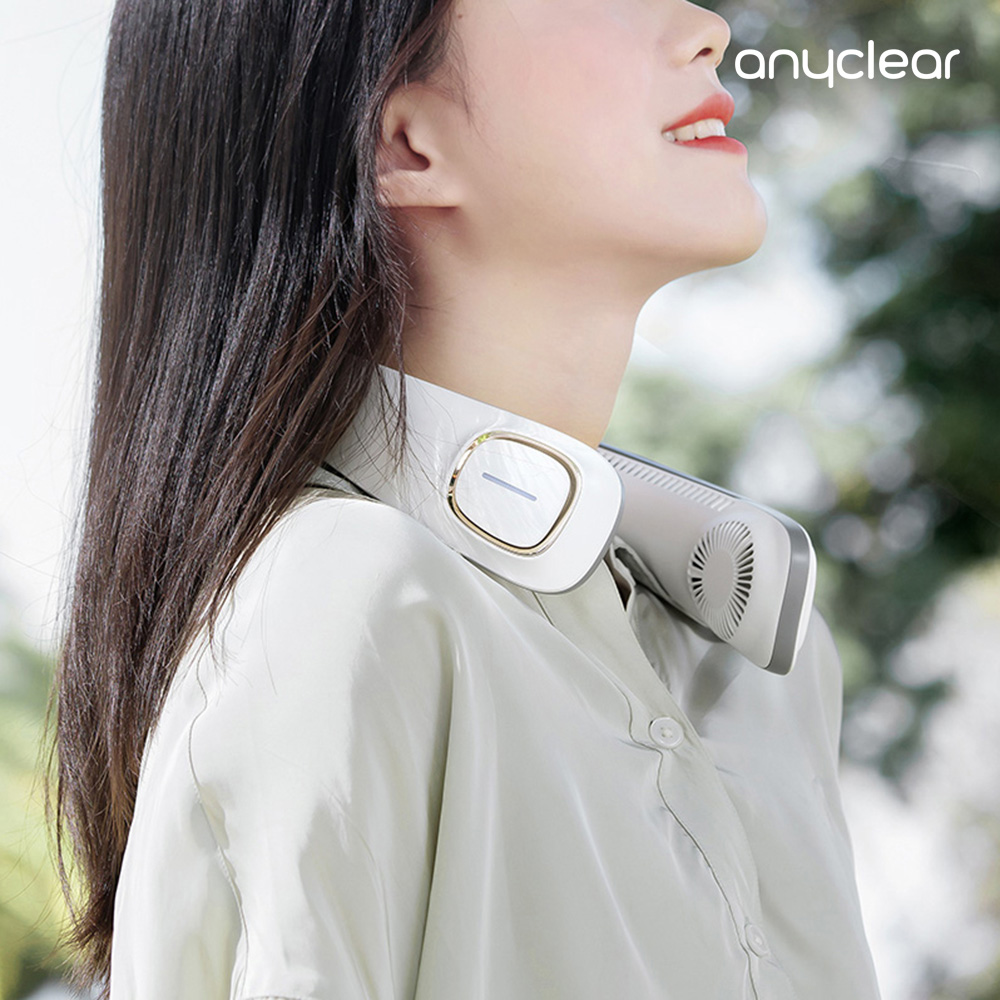 [1+1] 애니클리어 프리미엄 넥팬 휴대용 듀얼팬 목걸이 두손자유 선풍기 PDB-NF20