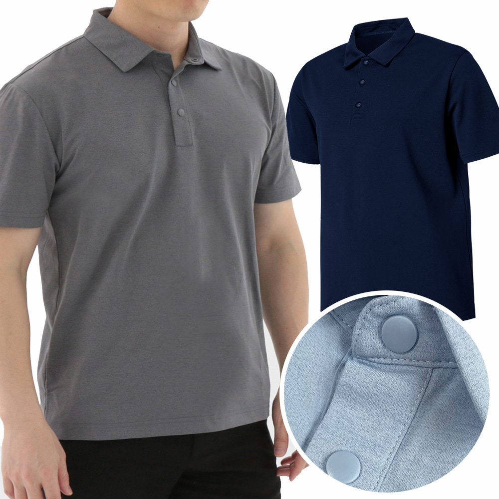 기능성 폴로 무지 남성 반팔 카라티 빅사이즈 카라티셔츠