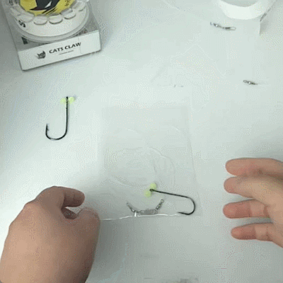 캣츠크로우 광따프로 광어다운샷채비 유동식 광어채비 벌크 30호, 3/0 - 상세 이미지 5