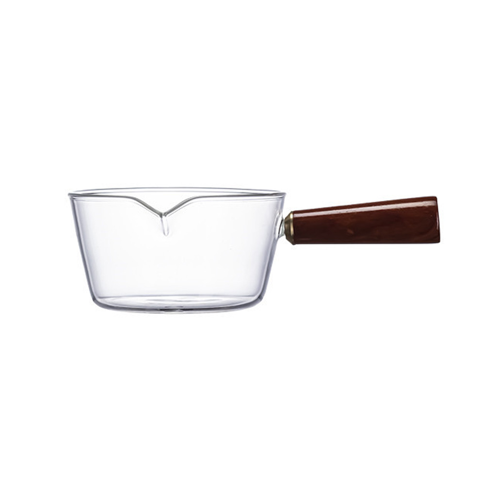 UH 우드 손잡이 유리 샐러드볼 시리얼 요거트 그릇 500ml - 상품 이미지
