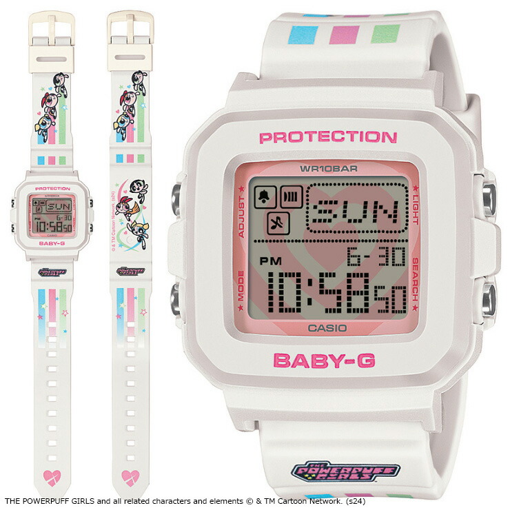 카시오 CASIO 베이비지 파워퍼프걸 콜라보 손목시계 BGD-10KPP-7JR - 상세 이미지 2