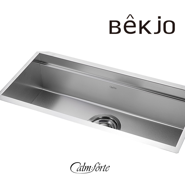 백조씽크 CalmForte 스텐 레이어드 사각 씽크볼 엠보코팅 1.2T 콰이어트 싱크볼 깜뽀르테 950L HPL보드 세트 - 상세 이미지 2