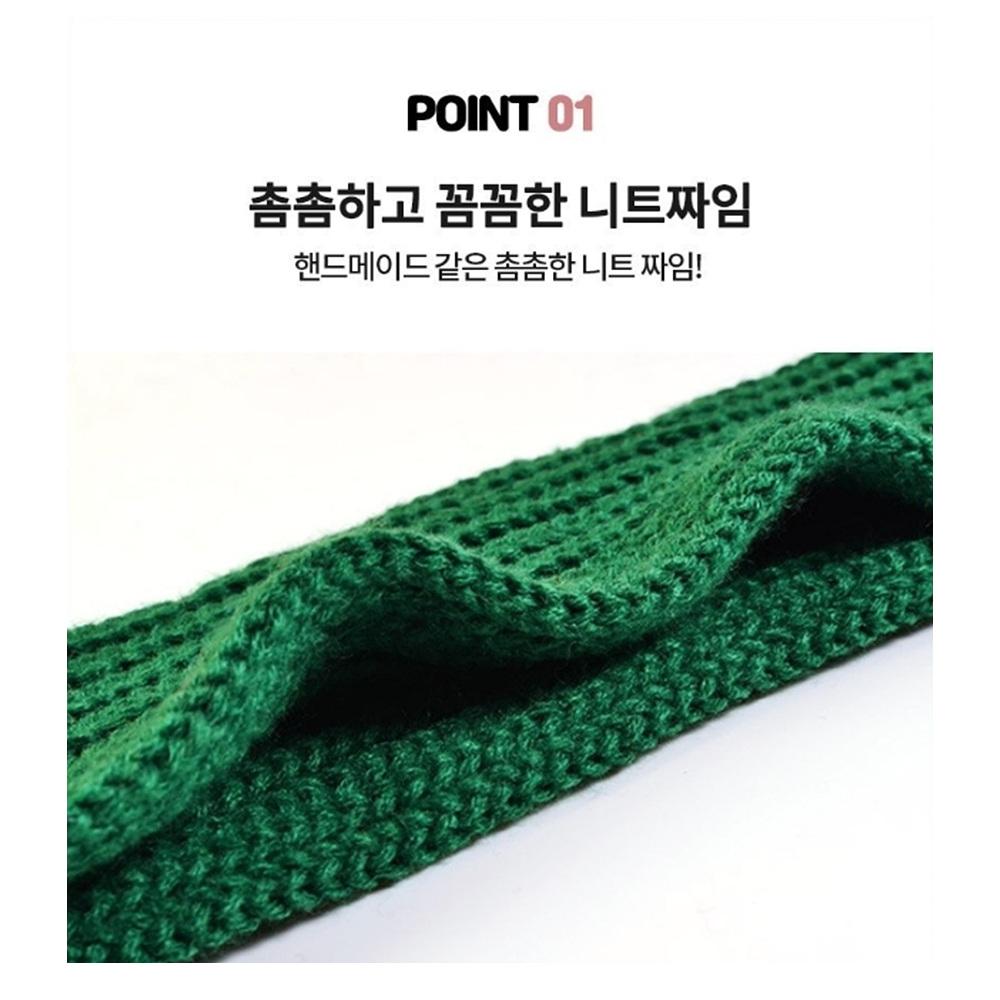 남자털목도리 얇은목도리 손뜨개 남자숏머플러 - 상세 이미지 2