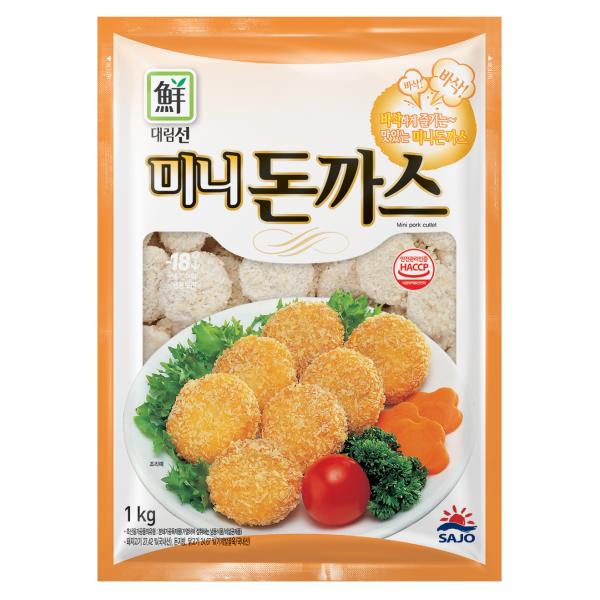 대림선미니돈까스 1kg 냉동 : 식재온