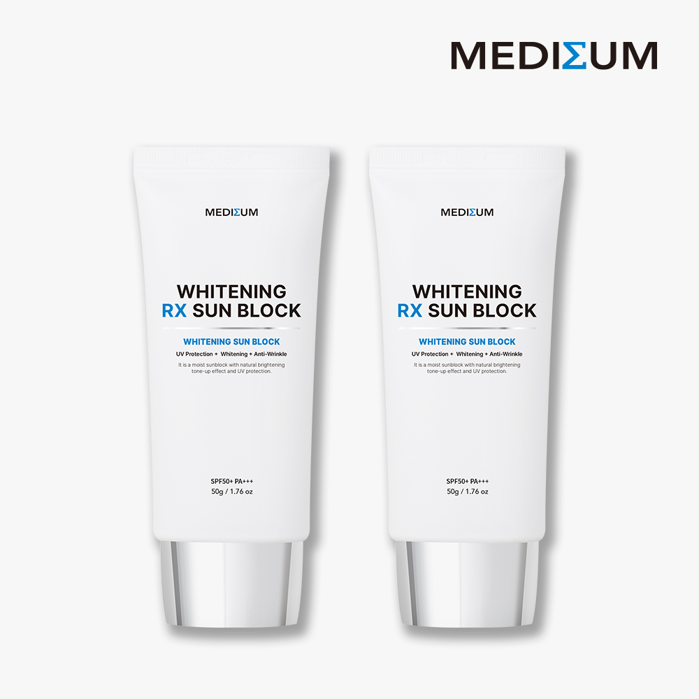 메디썸 화이트닝 RX 선블럭 (SPF50+) 50ml, 2개 - 상품 이미지