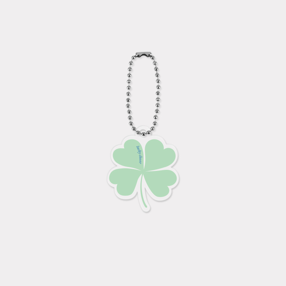 lucky clover 핸드폰 스트랩 줄 고리 아크릴 green