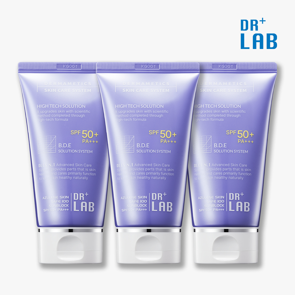 닥터랩 아줄렌 스킨 세이프 100 선블럭 (SPF50+) PA3 100ml 3개, 선크림 썬크림 - 상품 이미지