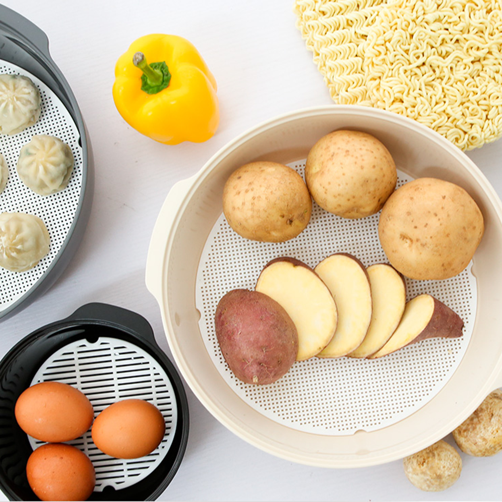 전자렌지용라면용기 계란찜 만두 전자레인지용 찜기 대형 - 상세 이미지 2