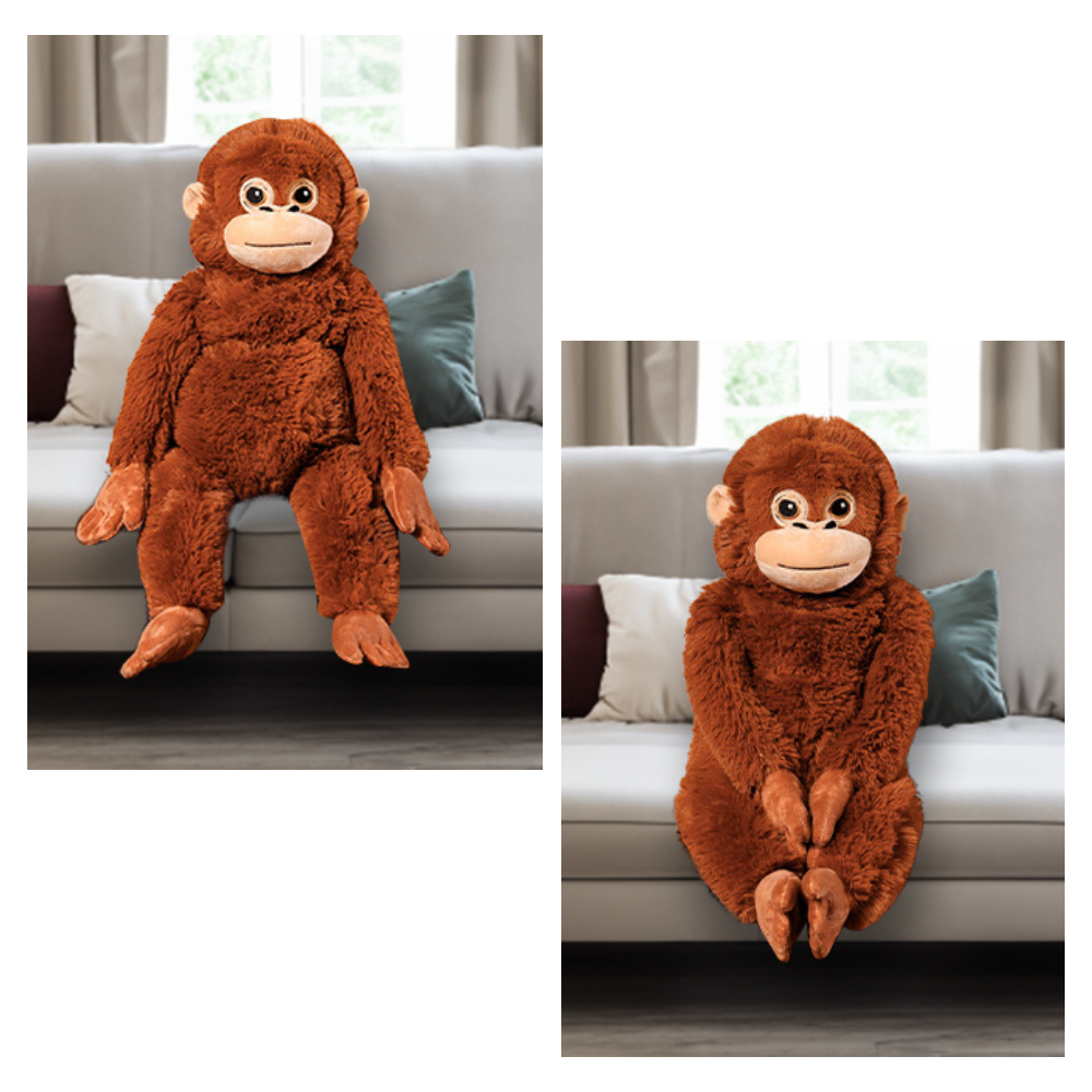 구쯔야 오랑우탄 큰 오랑이 대형 인형 수면 애착인형 선물 66cm 1+1 이미지 7