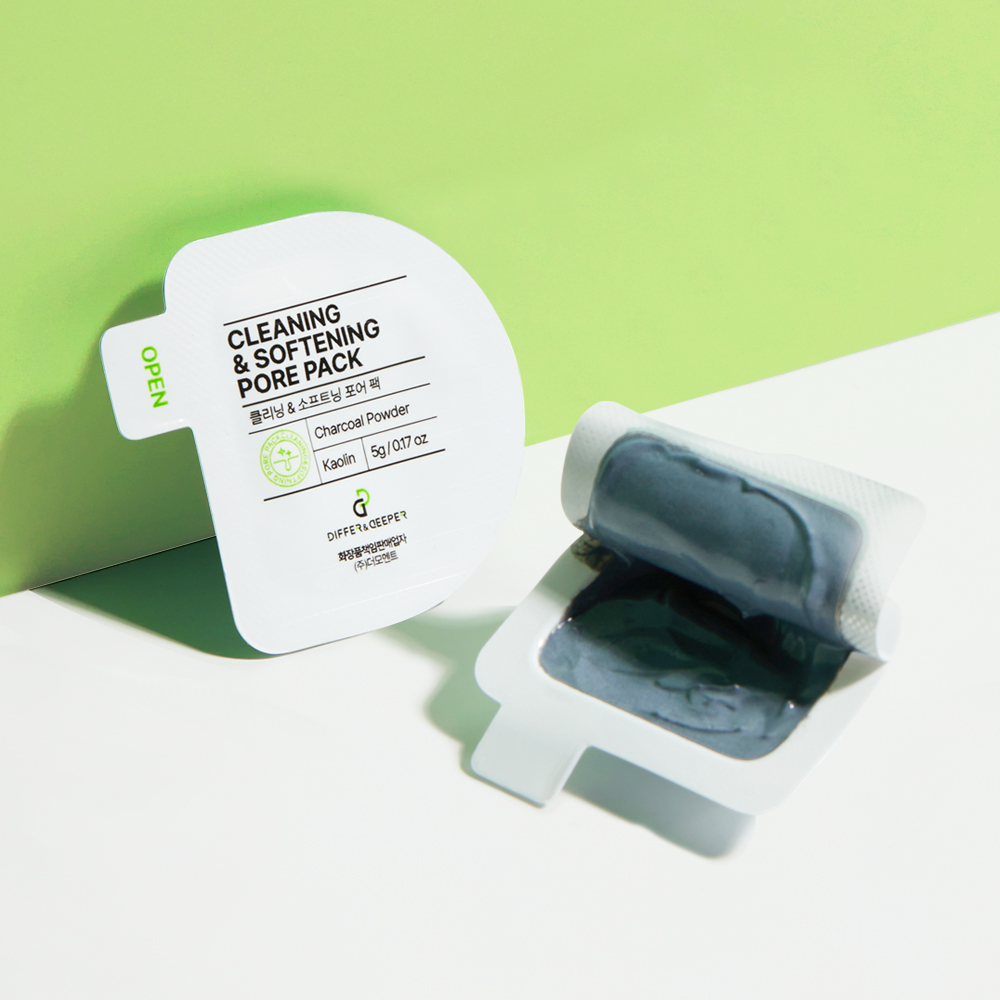디퍼앤디퍼 클리닝 소프트닝 포어팩 마스크팩 유분 블랙헤드 피지 모공 5g, 7개 - 상세 이미지 3
