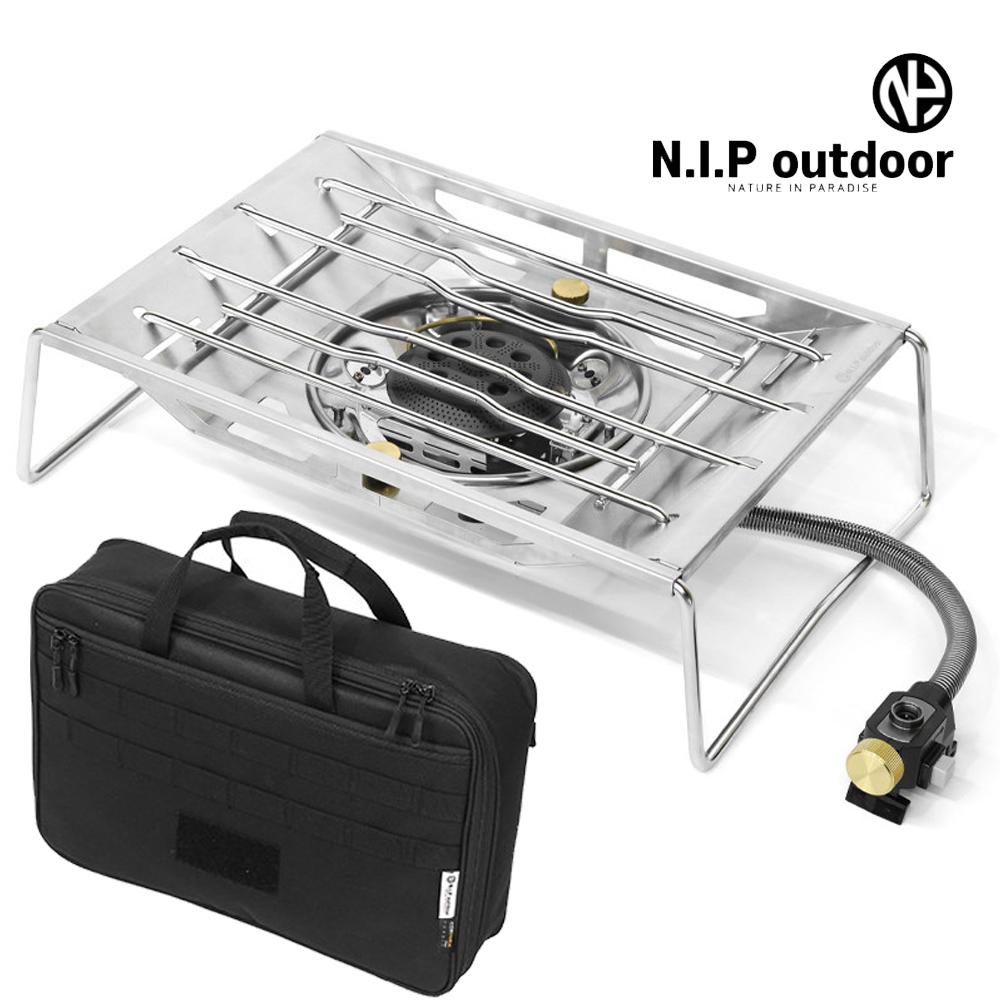 N.I.P 파워 플랫버너 IGT 플레이트 강염버너 실버