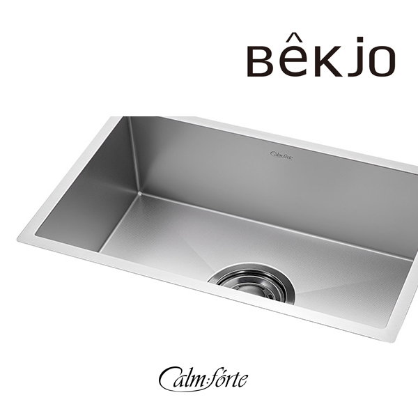 백조씽크 CalmForte 스텐 사각 씽크볼 엠보코팅 1.2T 콰이어트 싱크볼 깜뽀르테 730 캄포도마 세트 이미지 7