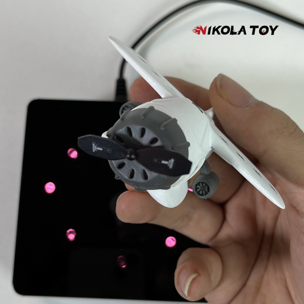 NIKOLATOY 자기부상 비행기 탁상시계 공중 부양 인테리어 장식품 - 상세 이미지 5