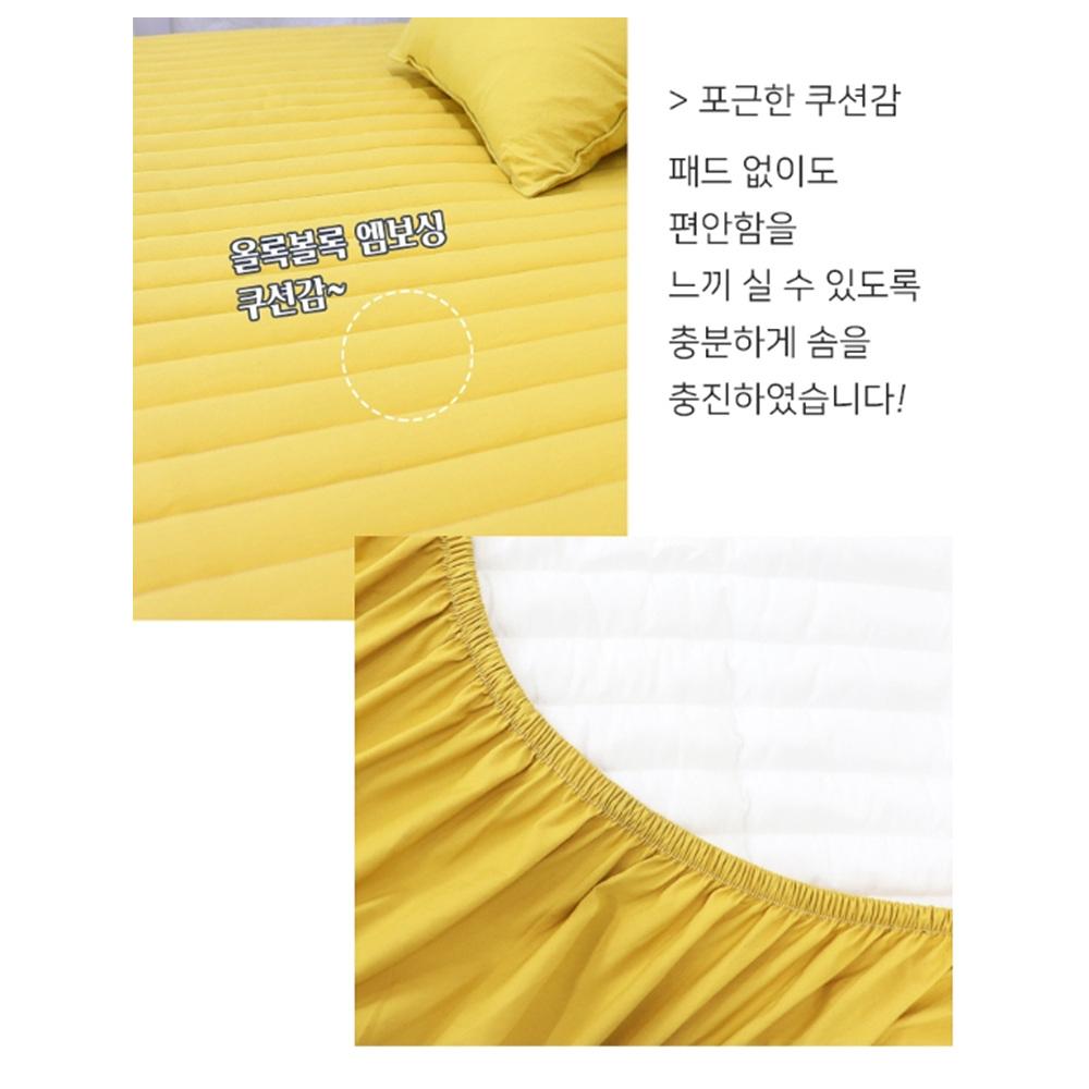 그레이 싱글 기숙사침대커버 진드기방지매트리스커버