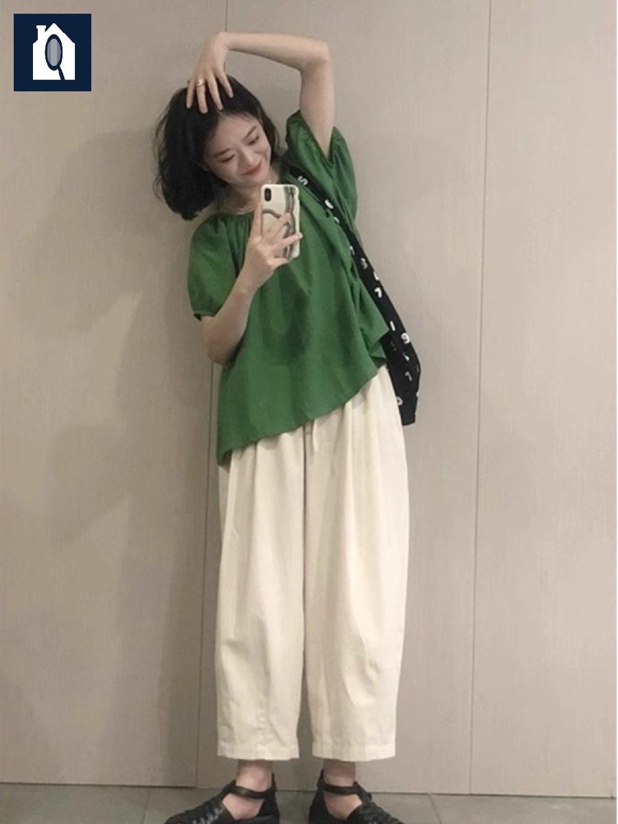 루즈핏 리본 민소매 블라우스 홀터넥 라운드넥 - 상세 이미지 5