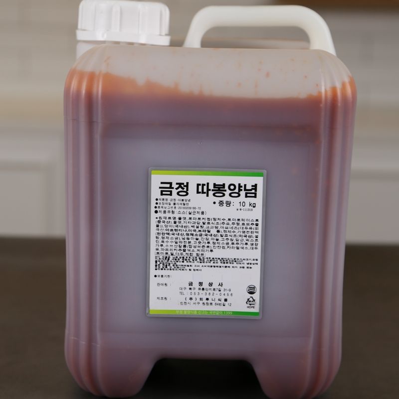 뫼루니식품 양념치킨소스 금정 따봉양념 10KG 모두달콤 이미지 4