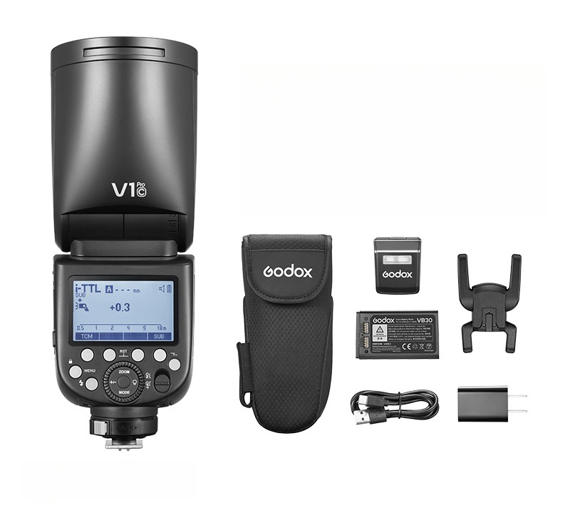 고독스 Godox V1 프로 V1 Pro 라운드 헤드 카메라 플래시 스피드 라이트 - 상세 이미지 2