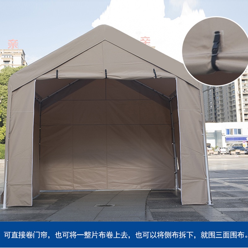 창고천막 캐노피 야외 접이식 대형 주차장 방수 그늘막 - 상세 이미지 4